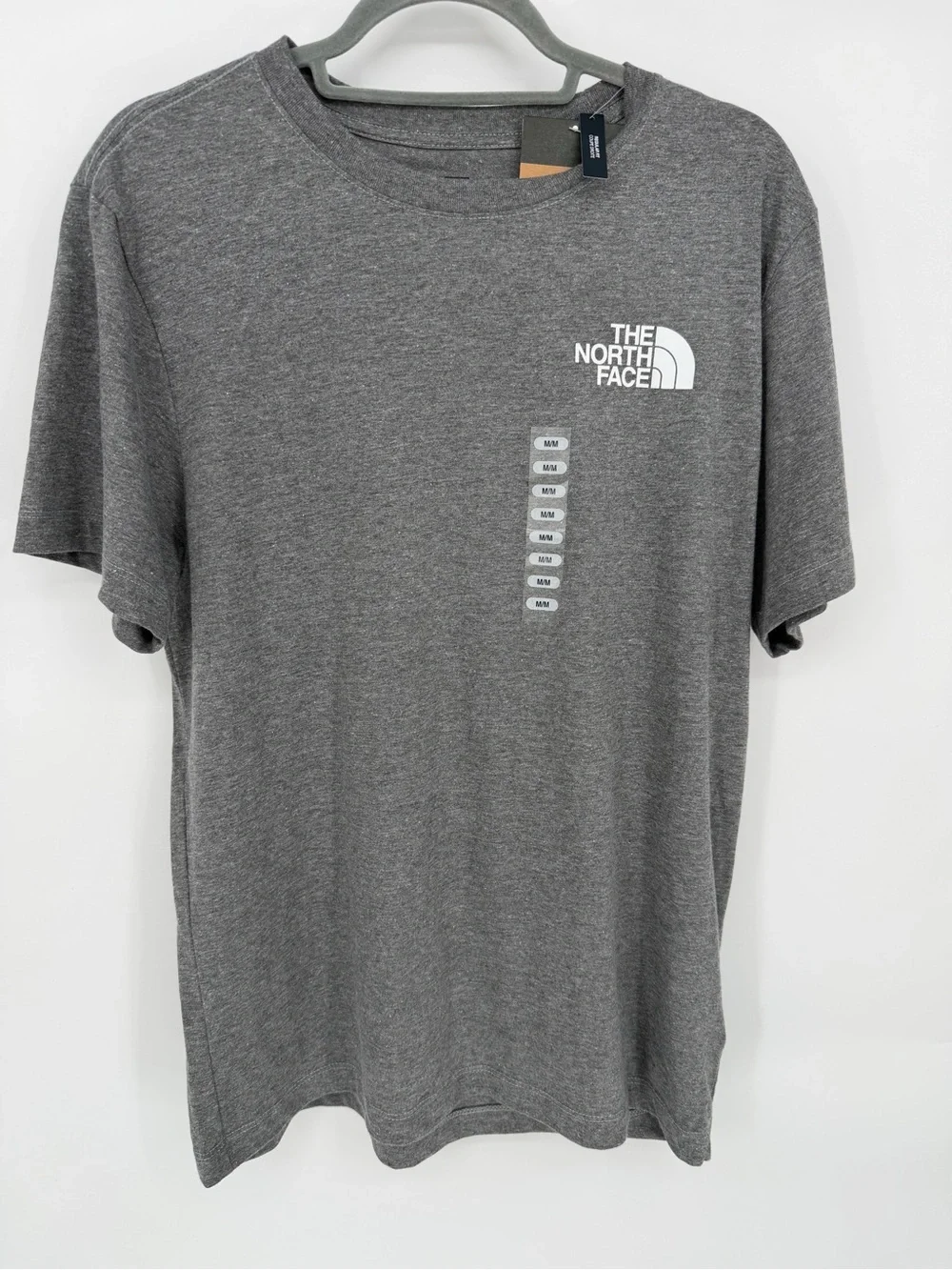The North Face Men's Heather Gray Short Sleeve Logo Tee